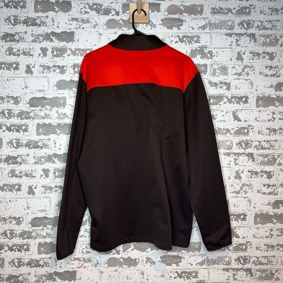 NFL team apparel Cleveland browns long sleeve 1/4 zip pullover - Picture 2 of 5